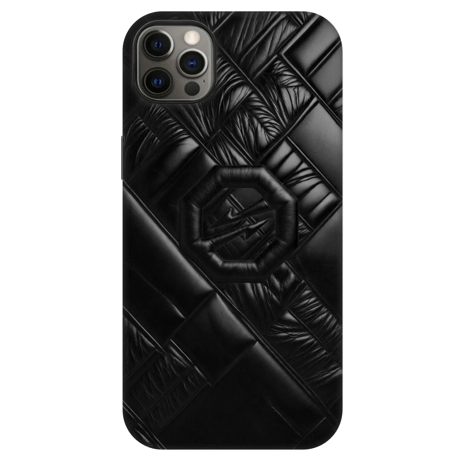 Picasee Fashion Case MagSafe Apple iPhone 12 Pro Max - OKTAGON - Puffer Blackout