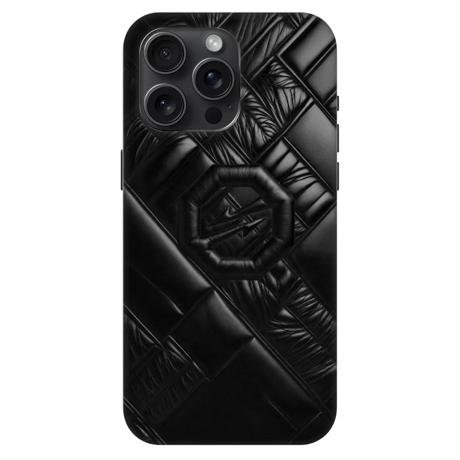 Picasee Fashion Case MagSafe Apple iPhone 15 Pro Max - OKTAGON - Puffer Blackout