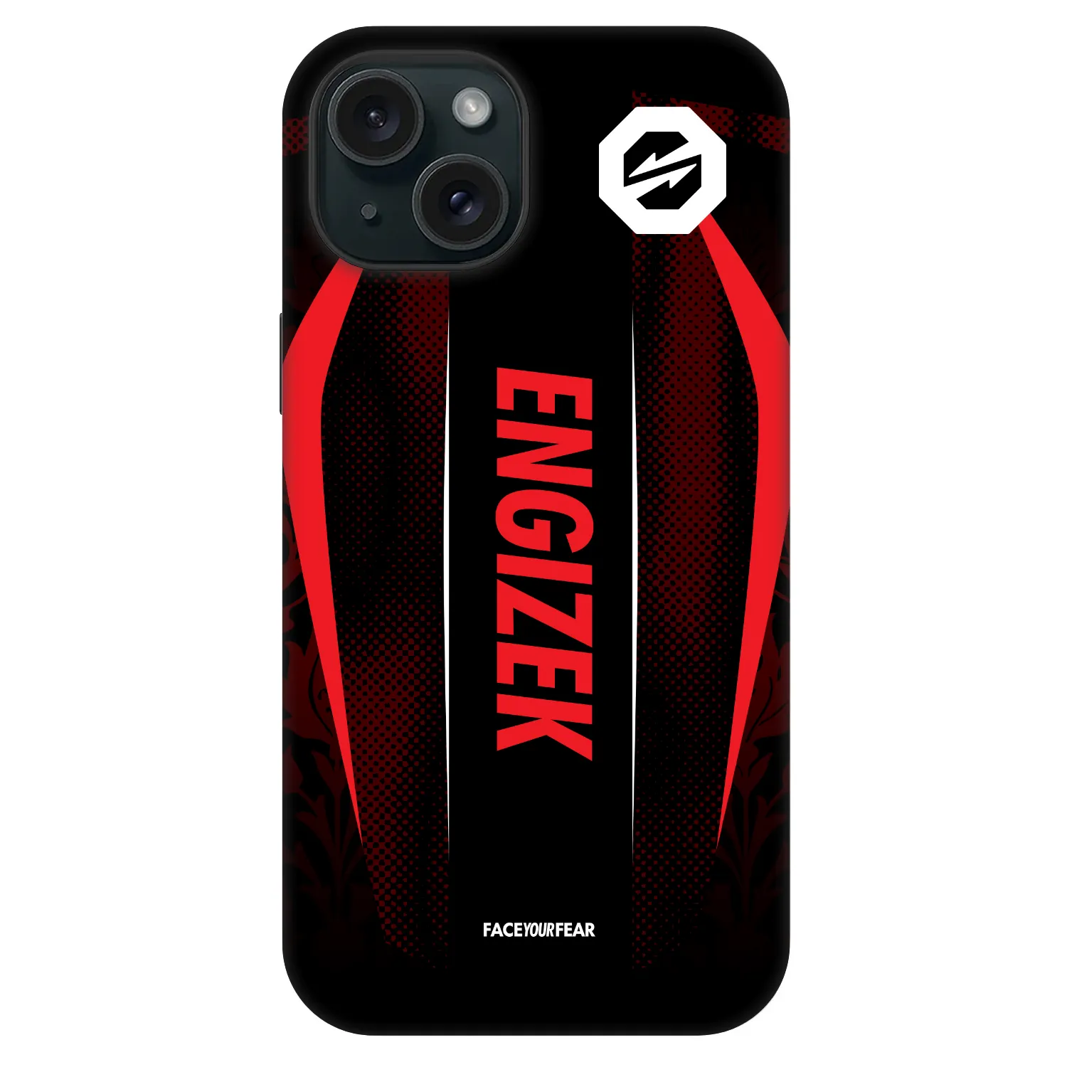 Picasee Fashion Case MagSafe Apple iPhone 15 - OKTAGON - Engizek Fight Jersey