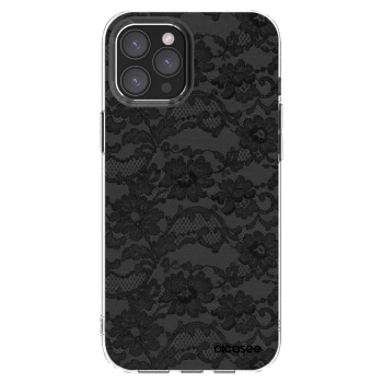 Picasee átlátszó szilikon tok az alábbi mobiltelefonokra Apple iPhone 12 Pro Max - Dark Elegance