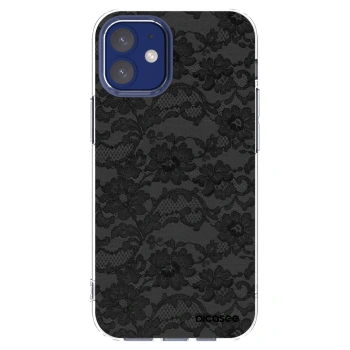 Picasee átlátszó szilikon tok az alábbi mobiltelefonokra Apple iPhone 12 mini - Dark Elegance