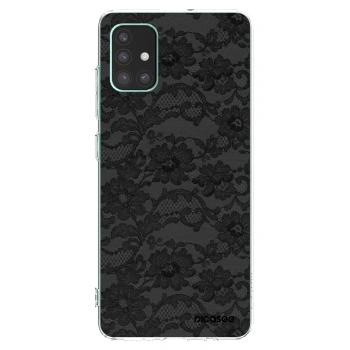 Picasee átlátszó szilikon tok az alábbi mobiltelefonokra Samsung Galaxy M51 M515F - Dark Elegance