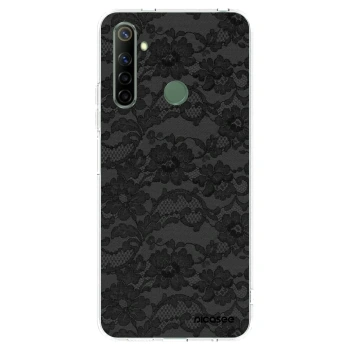 Picasee átlátszó szilikon tok az alábbi mobiltelefonokra Realme 6i - Dark Elegance
