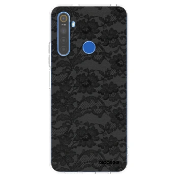 Picasee átlátszó szilikon tok az alábbi mobiltelefonokra Realme 5 - Dark Elegance