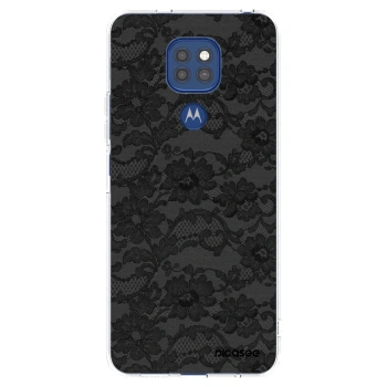 Picasee átlátszó szilikon tok az alábbi mobiltelefonokra Motorola Moto G9 Play - Dark Elegance