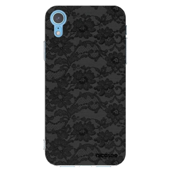 Picasee átlátszó szilikon tok az alábbi mobiltelefonokra Apple iPhone XR - Dark Elegance