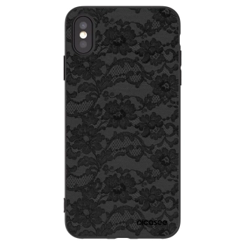 Picasee fekete szilikon tok az alábbi mobiltelefonokra Apple iPhone XS Max - Dark Elegance