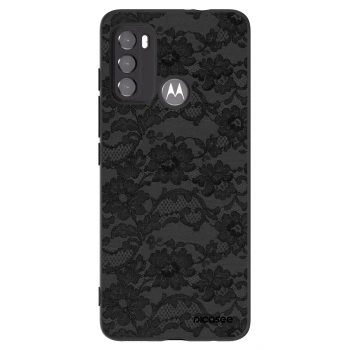 Picasee fekete szilikon tok az alábbi mobiltelefonokra Motorola Moto G60 - Dark Elegance