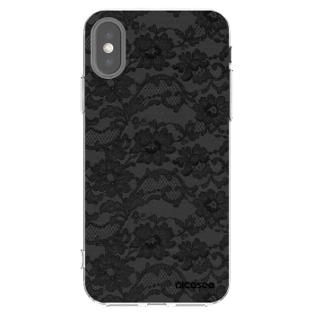 Picasee átlátszó szilikon tok az alábbi mobiltelefonokra Apple iPhone X/XS - Dark Elegance