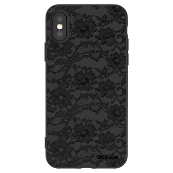 Picasee fekete szilikon tok az alábbi mobiltelefonokra Apple iPhone X/XS - Dark Elegance