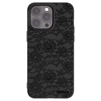 Picasee fekete szilikon tok az alábbi mobiltelefonokra Apple iPhone 15 Pro Max - Dark Elegance