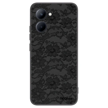 Picasee fekete szilikon tok az alábbi mobiltelefonokra Realme C33 (2023) - Dark Elegance