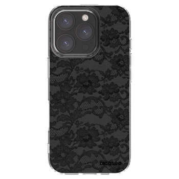 Picasee átlátszó szilikon tok az alábbi mobiltelefonokra Apple iPhone 16 Pro - Dark Elegance