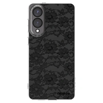Picasee átlátszó szilikon tok az alábbi mobiltelefonokra Samsung Galaxy S25 Edge 5G - Dark Elegance