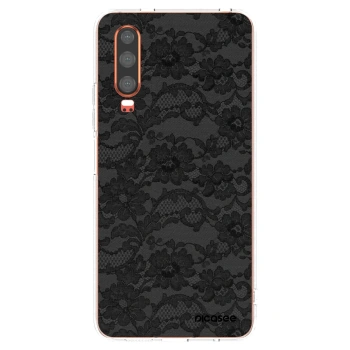 Picasee átlátszó szilikon tok az alábbi mobiltelefonokra Huawei P30 - Dark Elegance
