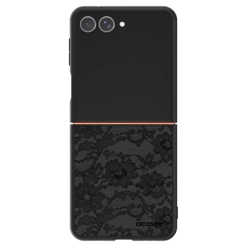 Szilikon tok erre a típusra Samsung Galaxy Z Flip7 5G - Dark Elegance