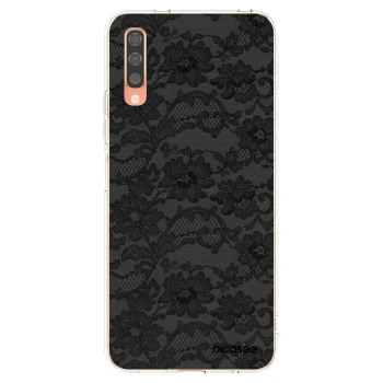 Picasee átlátszó szilikon tok az alábbi mobiltelefonokra Samsung Galaxy A70 A705F - Dark Elegance