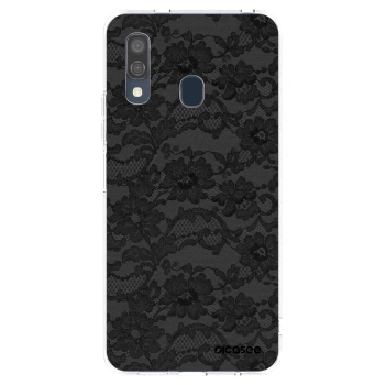 Picasee átlátszó szilikon tok az alábbi mobiltelefonokra Samsung Galaxy A40 A405F - Dark Elegance