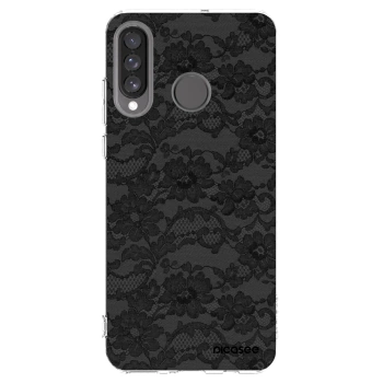 Picasee átlátszó szilikon tok az alábbi mobiltelefonokra Huawei P30 Lite - Dark Elegance