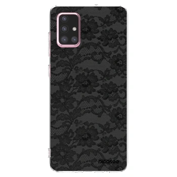 Picasee átlátszó szilikon tok az alábbi mobiltelefonokra Samsung Galaxy A71 A715F - Dark Elegance