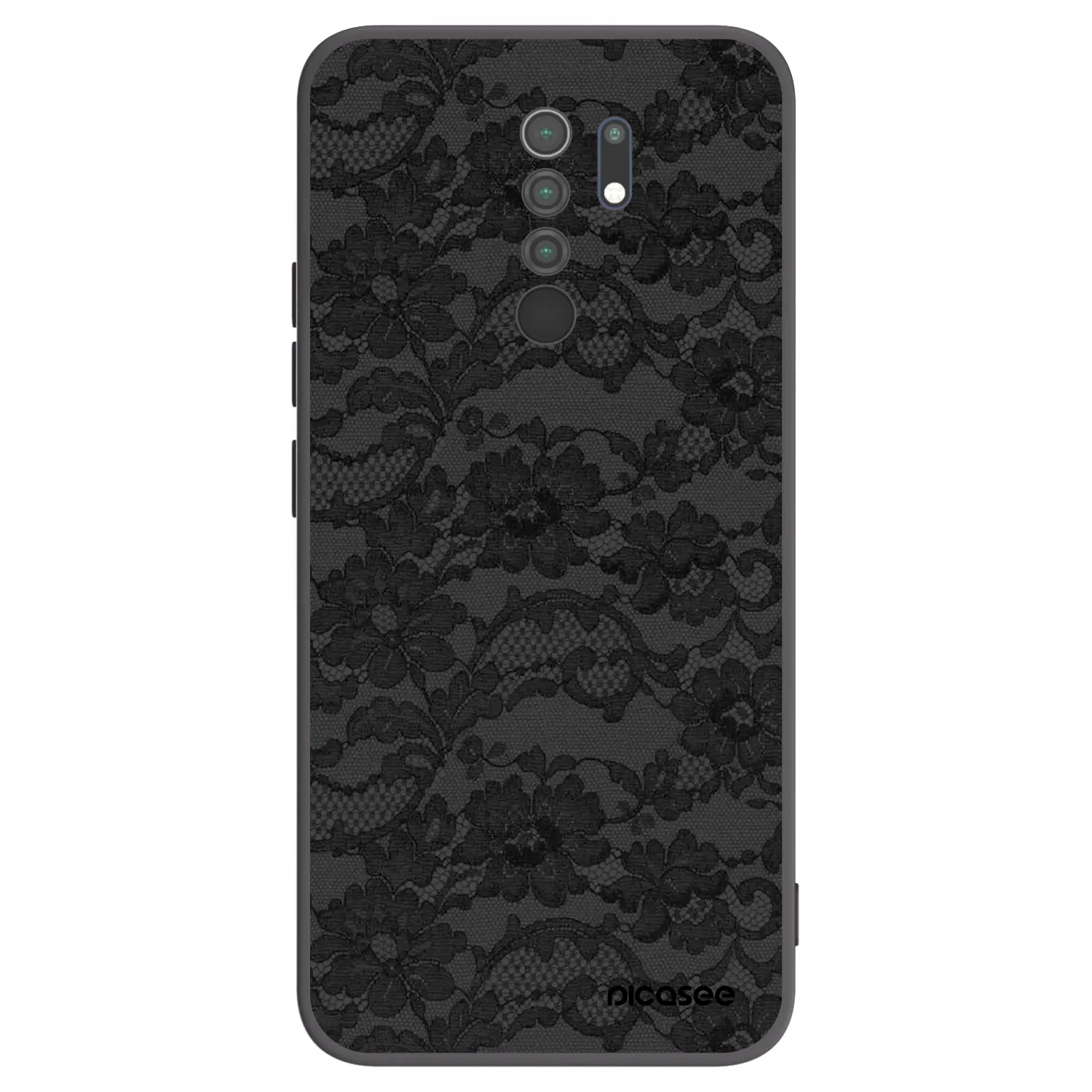 Picasee fekete szilikon tok az alábbi mobiltelefonokra Xiaomi Redmi 9 - Dark Elegance