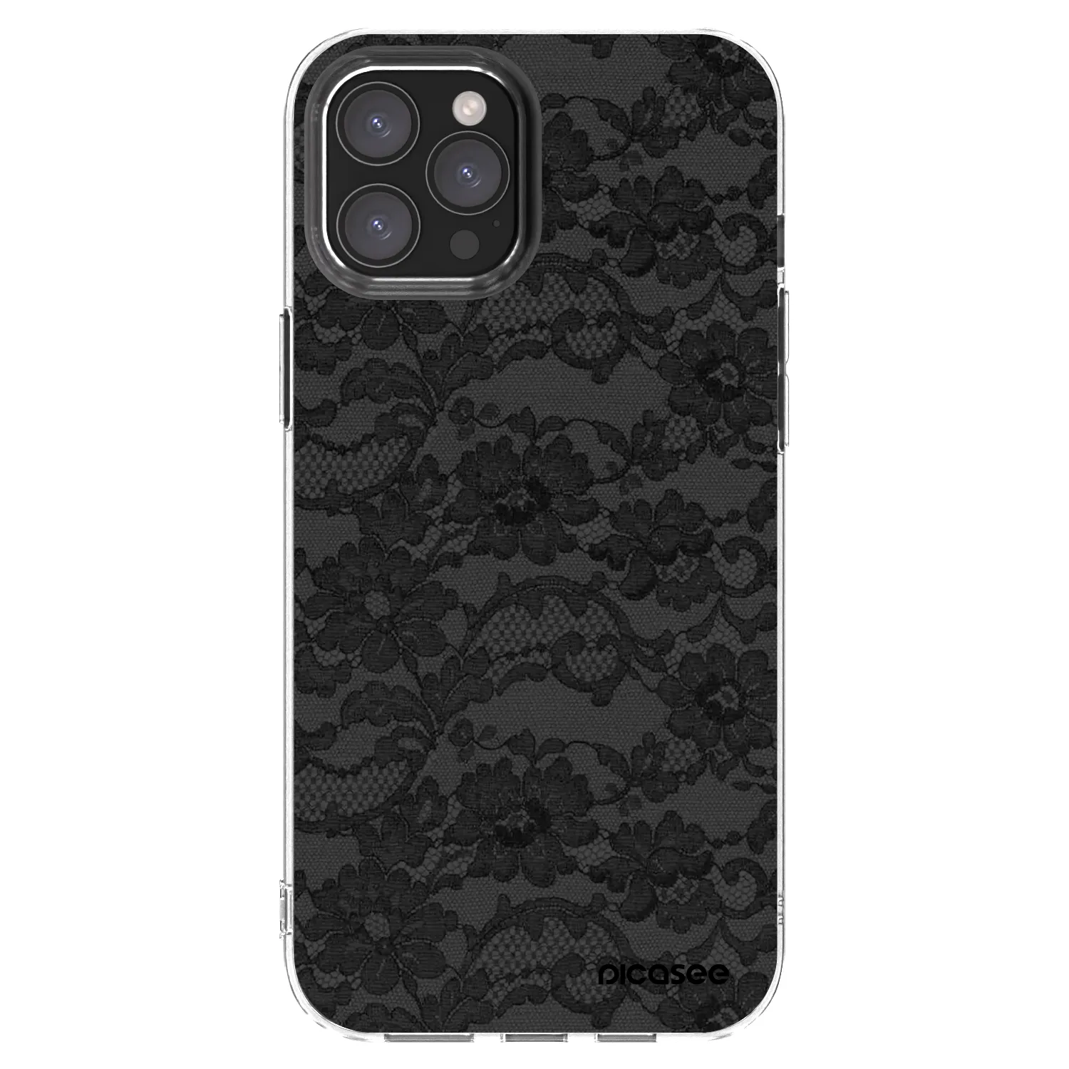 Picasee átlátszó szilikon tok az alábbi mobiltelefonokra Apple iPhone 12 Pro Max - Dark Elegance