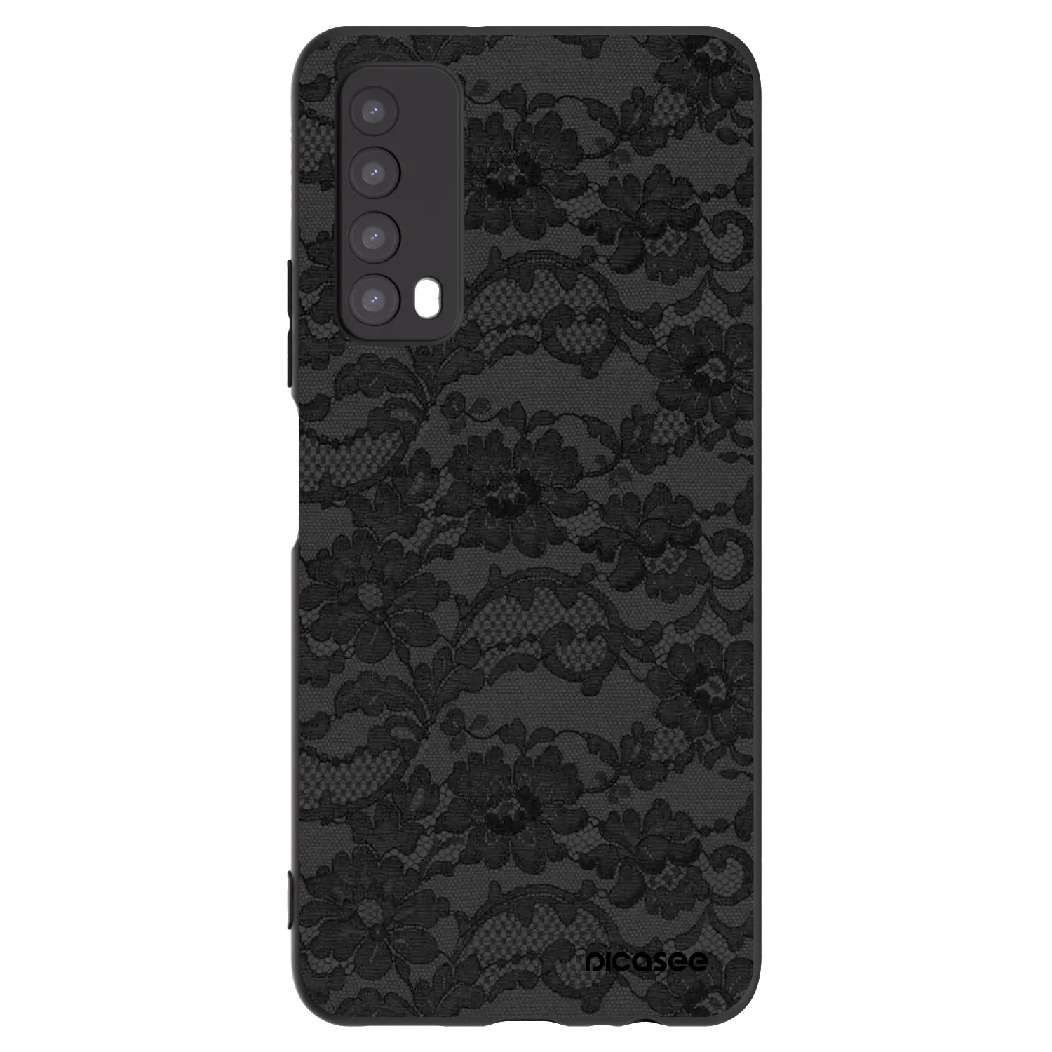 Picasee fekete szilikon tok az alábbi mobiltelefonokra Huawei P Smart 2021 - Dark Elegance
