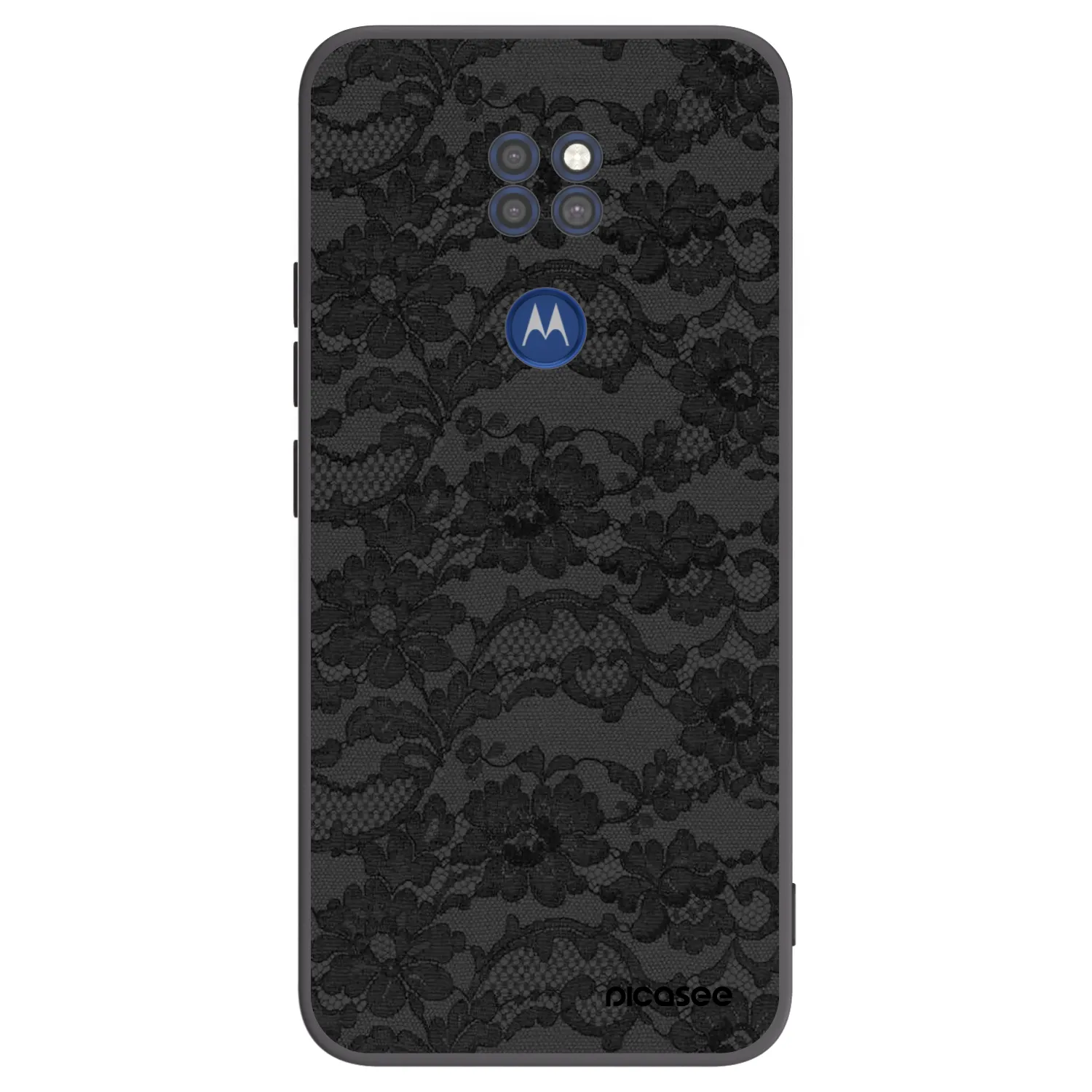 Picasee fekete szilikon tok az alábbi mobiltelefonokra Motorola Moto G9 Play - Dark Elegance