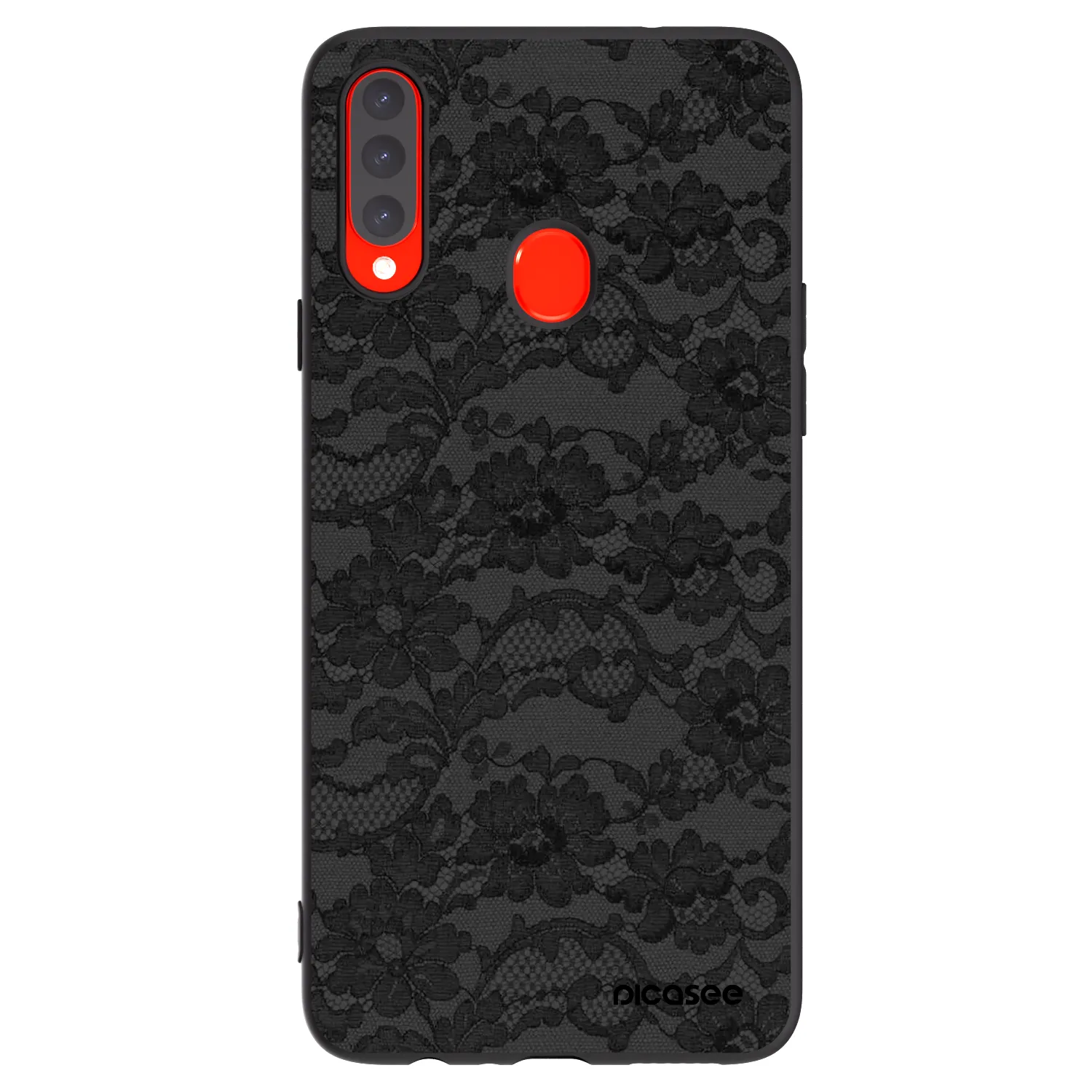 Picasee fekete szilikon tok az alábbi mobiltelefonokra Samsung Galaxy A20s - Dark Elegance