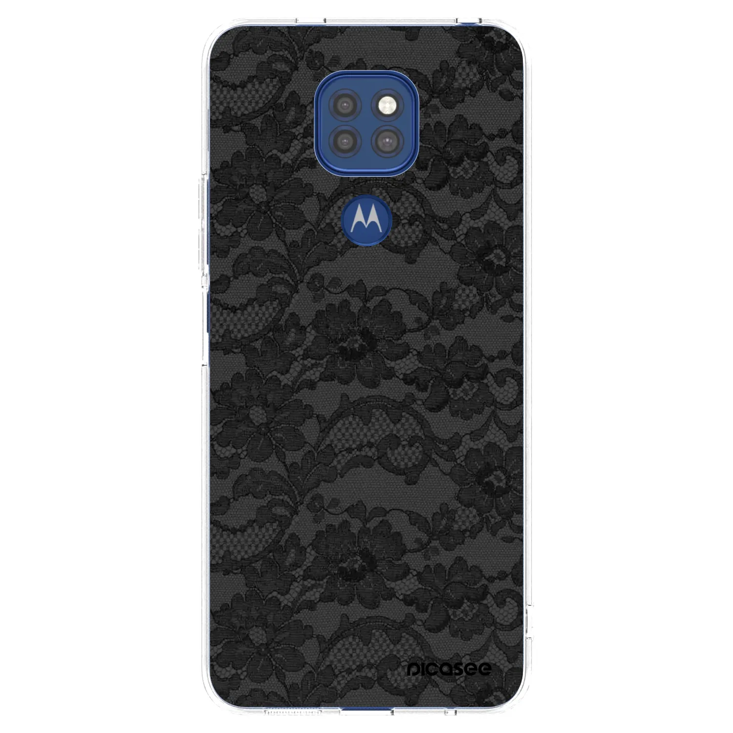 Picasee átlátszó szilikon tok az alábbi mobiltelefonokra Motorola Moto G9 Play - Dark Elegance