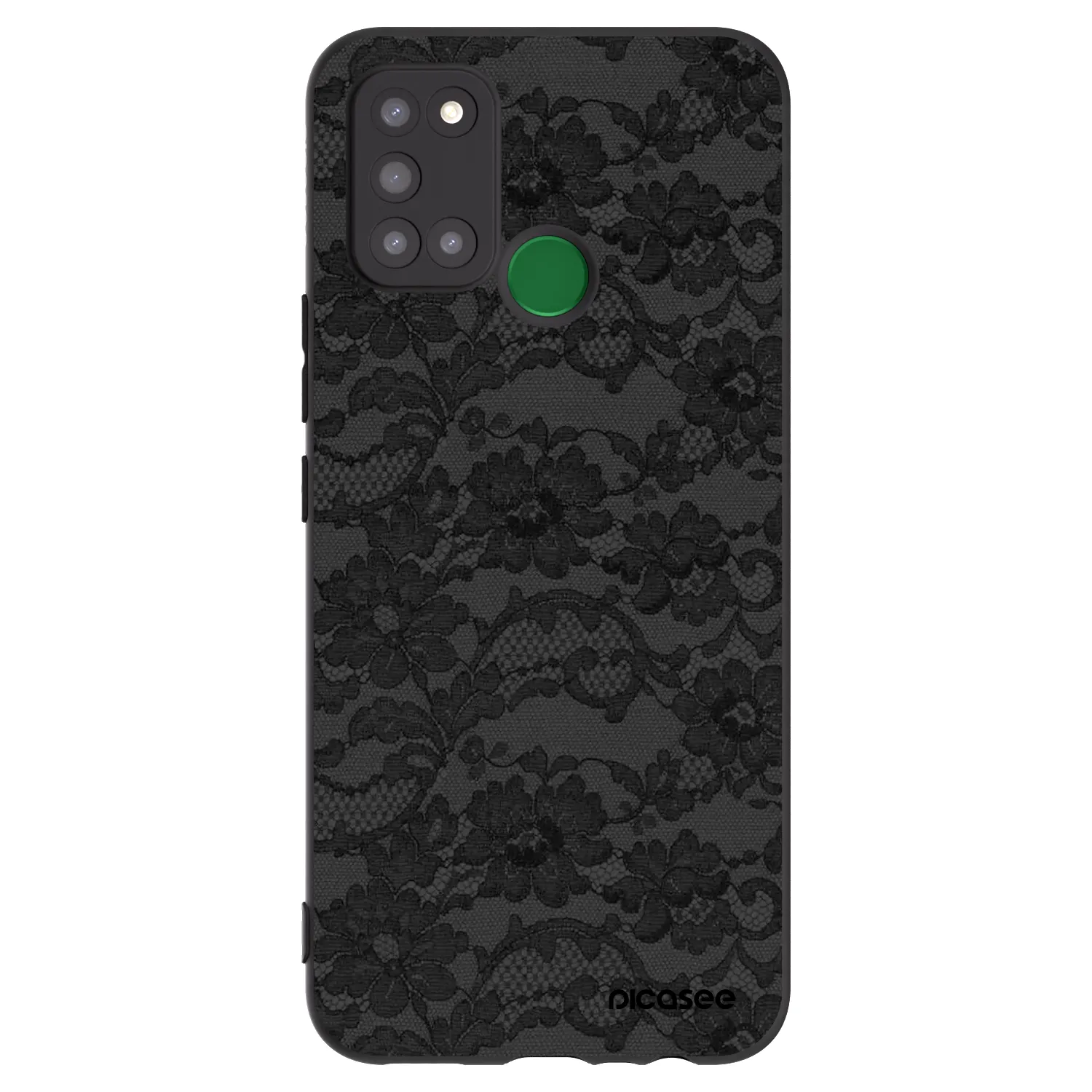Picasee fekete szilikon tok az alábbi mobiltelefonokra Realme 7i - Dark Elegance
