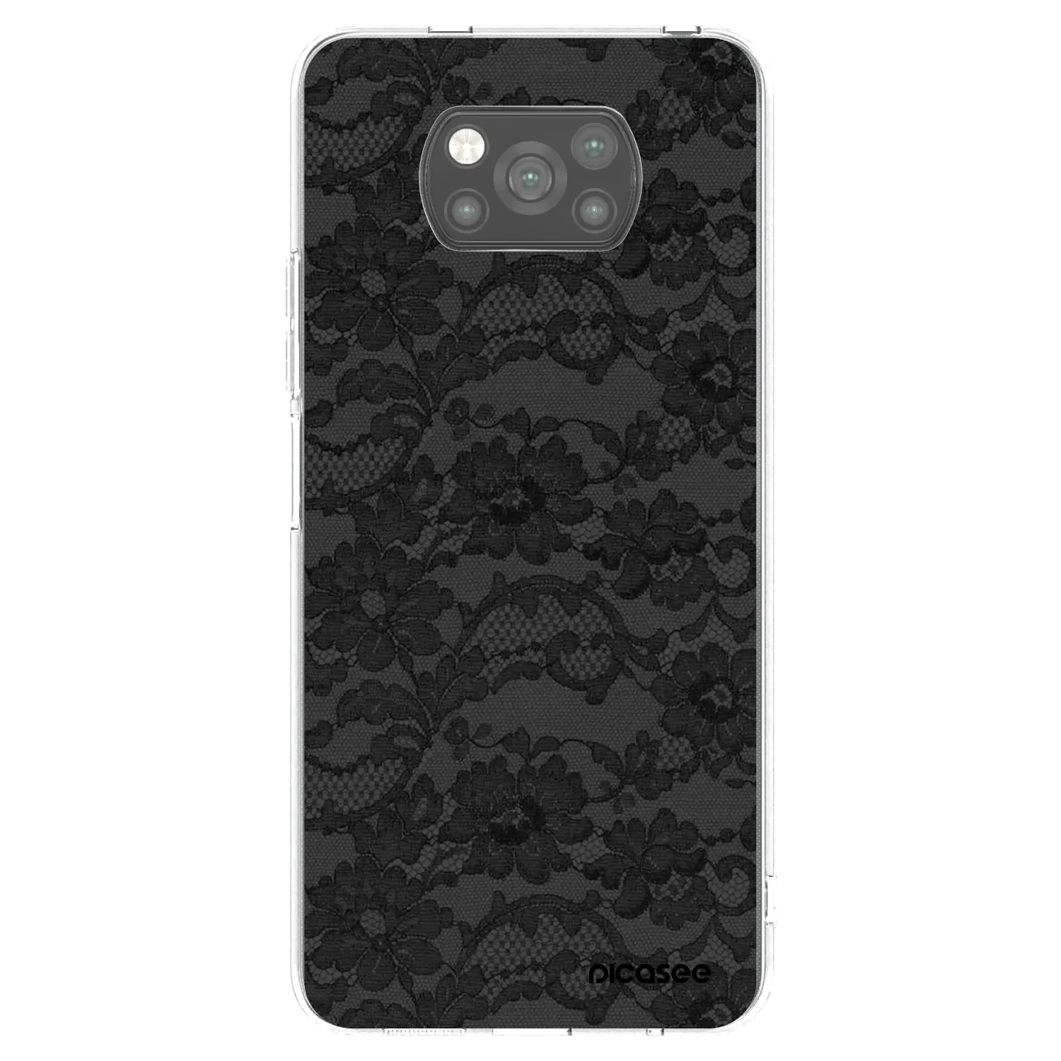 Picasee fekete szilikon tok az alábbi mobiltelefonokra Xiaomi Poco X3 Pro - Dark Elegance