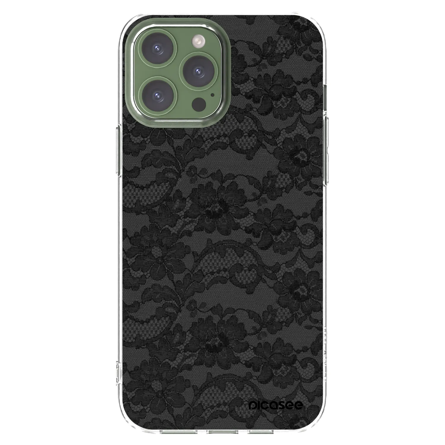 Picasee átlátszó szilikon tok az alábbi mobiltelefonokra Apple iPhone 13 Pro Max - Dark Elegance