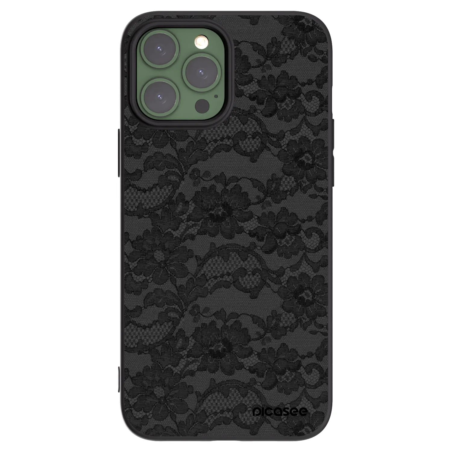 Picasee fekete szilikon tok az alábbi mobiltelefonokra Apple iPhone 13 Pro Max - Dark Elegance