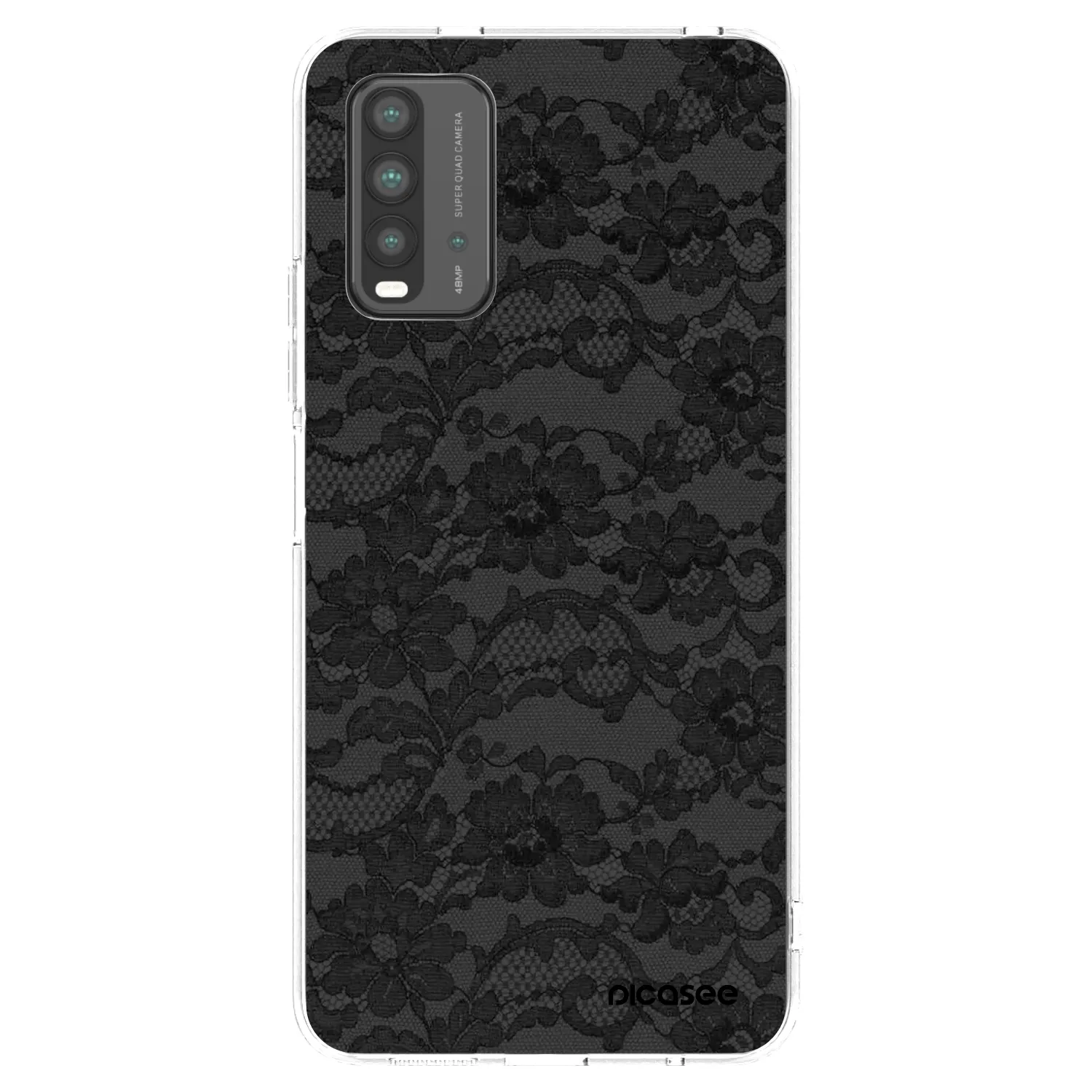Picasee átlátszó szilikon tok az alábbi mobiltelefonokra Xiaomi Redmi 9T - Dark Elegance