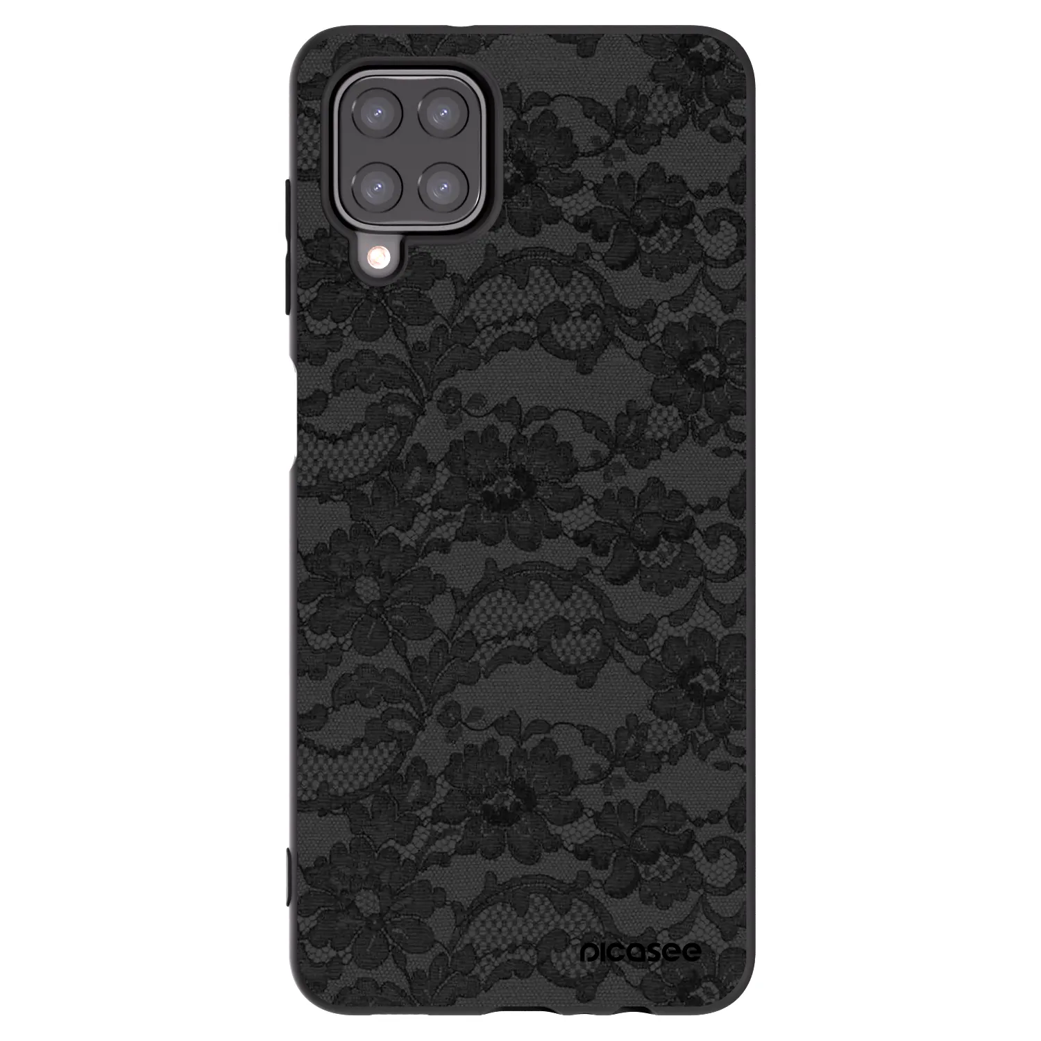 Picasee fekete szilikon tok az alábbi mobiltelefonokra Samsung Galaxy M12 M127F - Dark Elegance