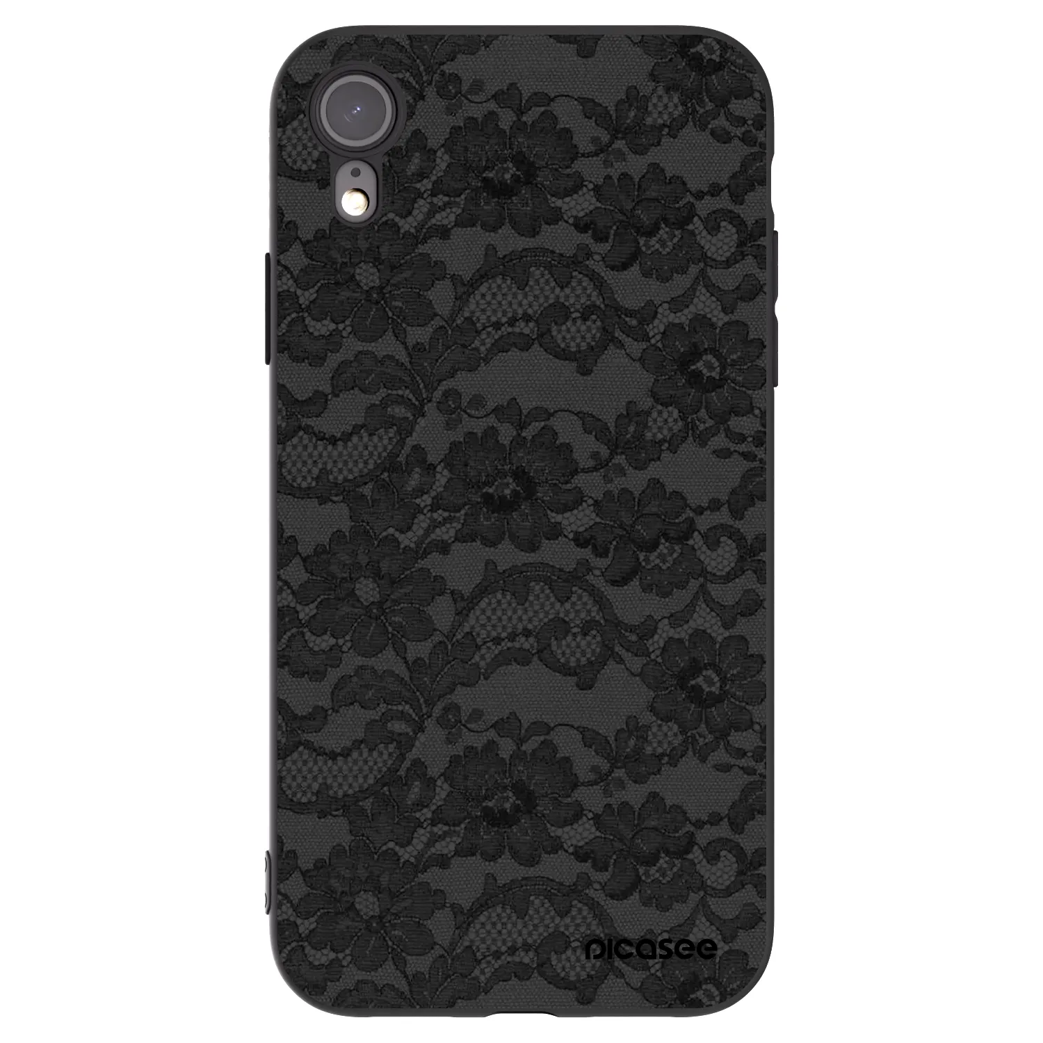 Picasee fekete szilikon tok az alábbi mobiltelefonokra Apple iPhone XR - Dark Elegance