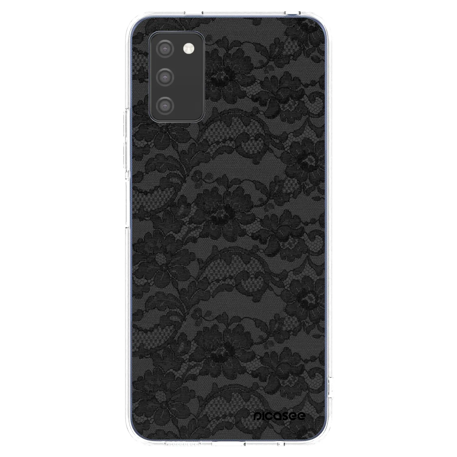 Picasee átlátszó szilikon tok az alábbi mobiltelefonokra Samsung Galaxy A02s A025G - Dark Elegance