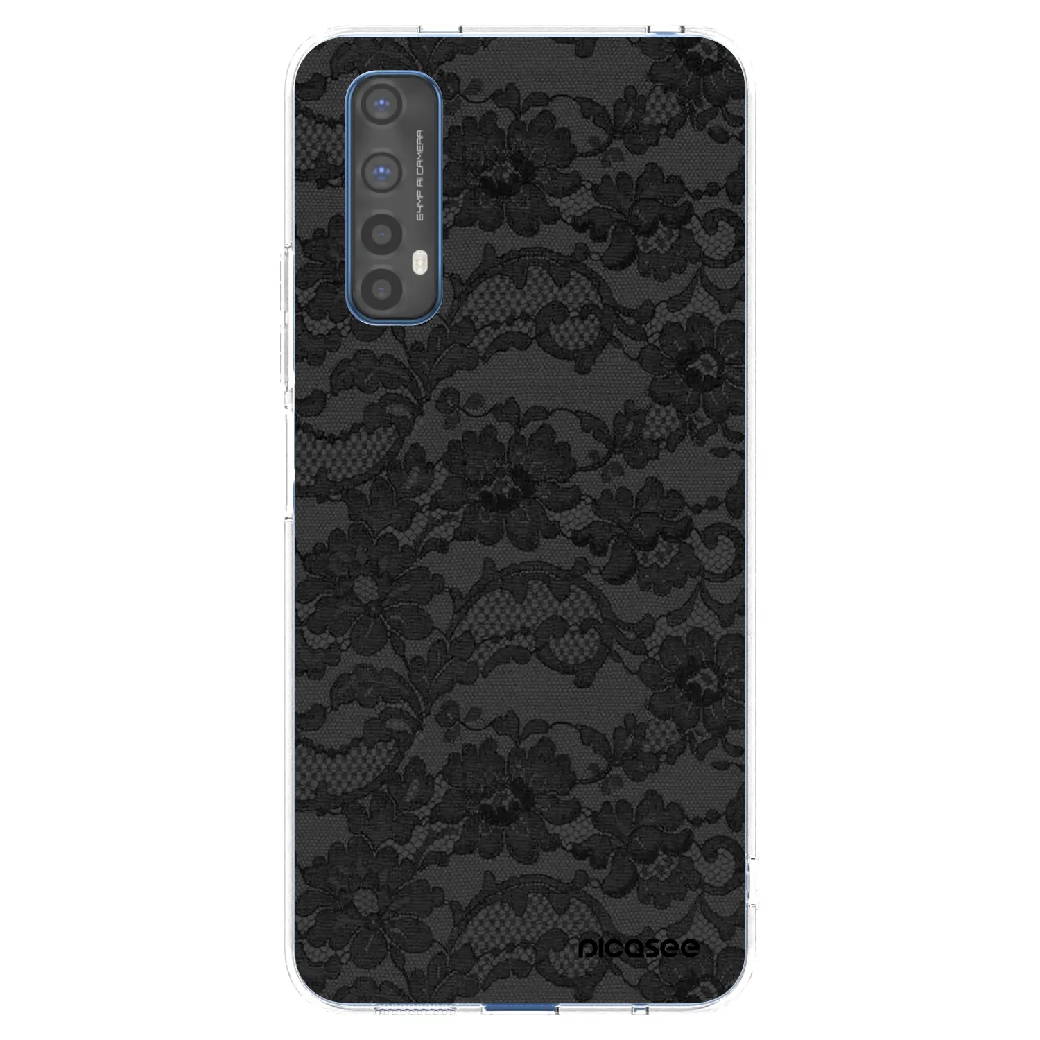 Picasee átlátszó szilikon tok az alábbi mobiltelefonokra Realme 7 - Dark Elegance