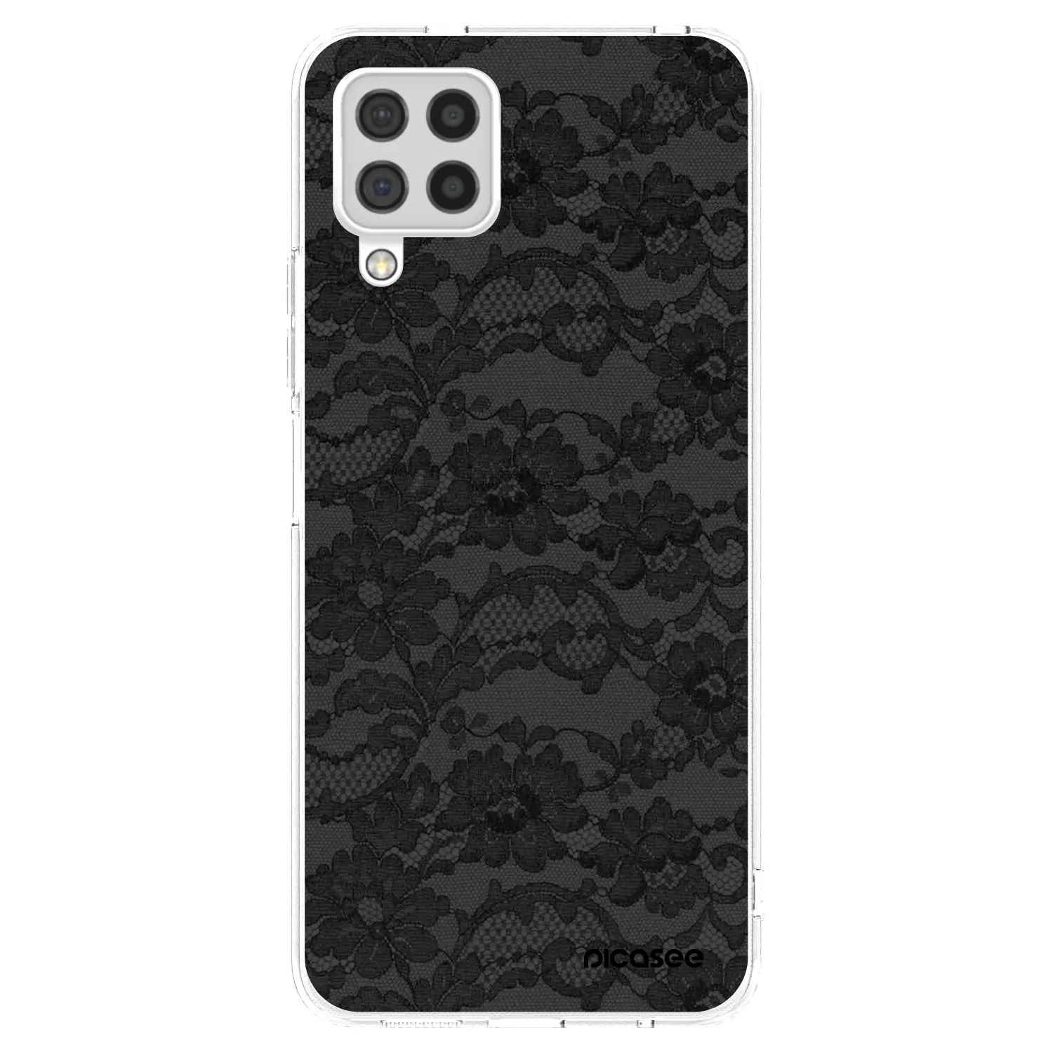 Picasee átlátszó szilikon tok az alábbi mobiltelefonokra Samsung Galaxy A22 A225F 4G - Dark Elegance