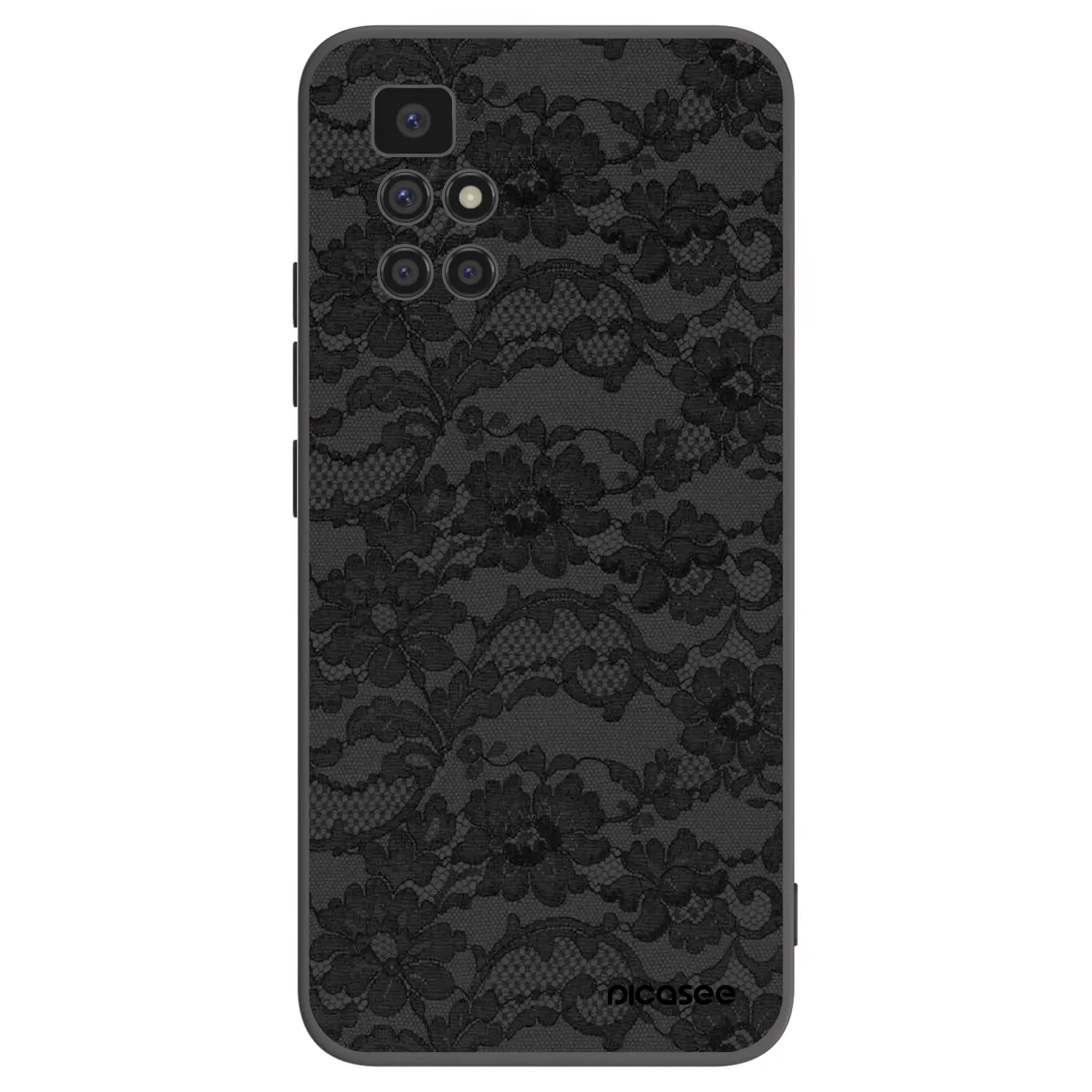 Picasee fekete szilikon tok az alábbi mobiltelefonokra Xiaomi Redmi 10 - Dark Elegance