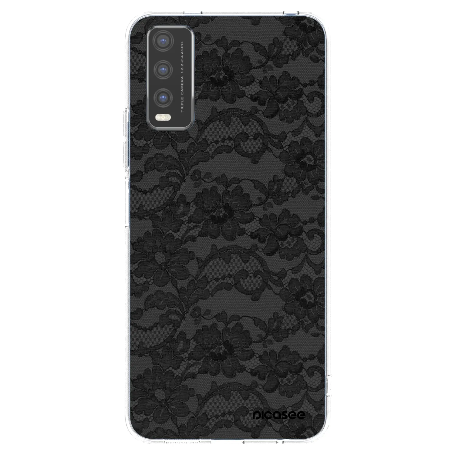 Picasee átlátszó szilikon tok az alábbi mobiltelefonokra Vivo Y20s - Dark Elegance
