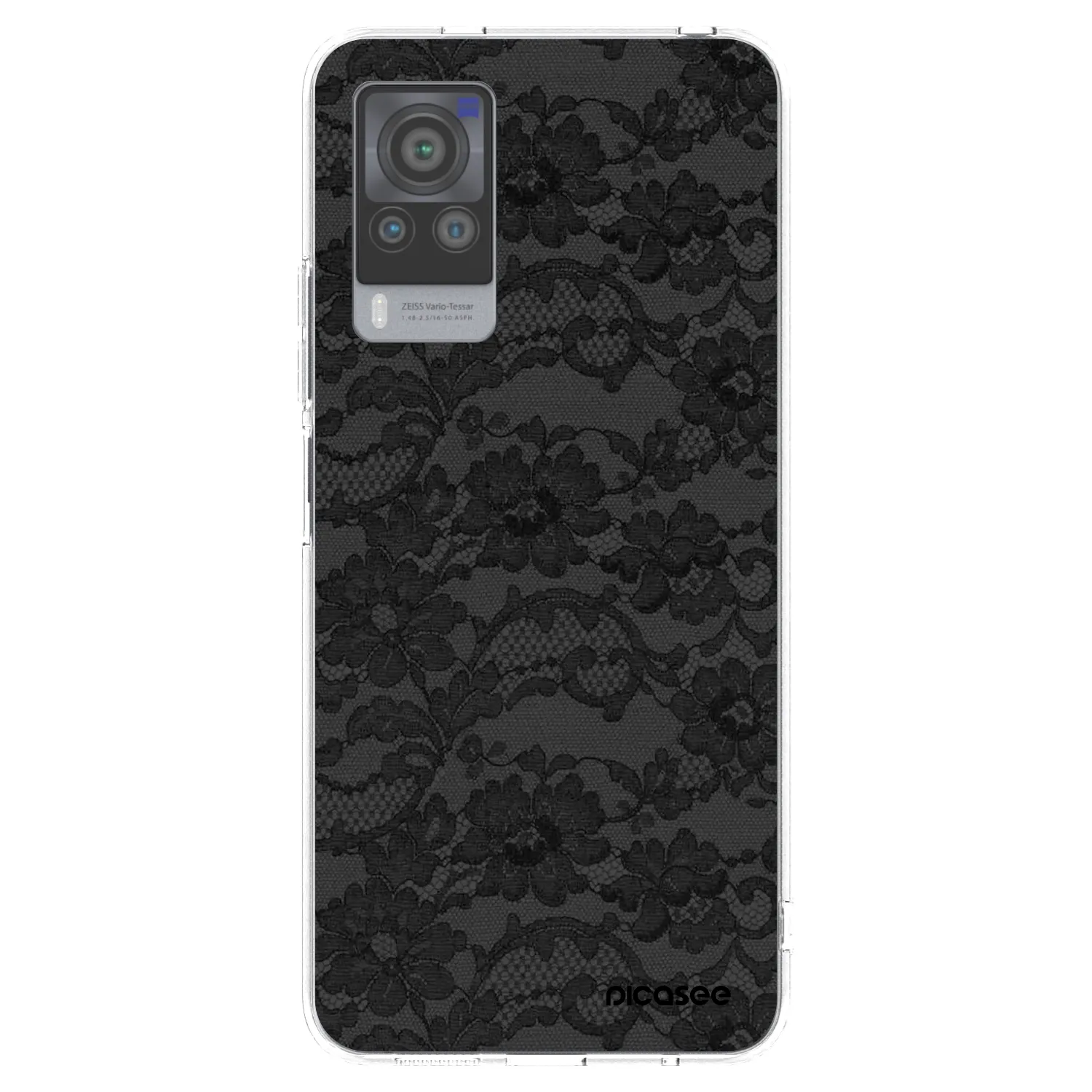 Picasee átlátszó szilikon tok az alábbi mobiltelefonokra Vivo X60 Pro 5G - Dark Elegance
