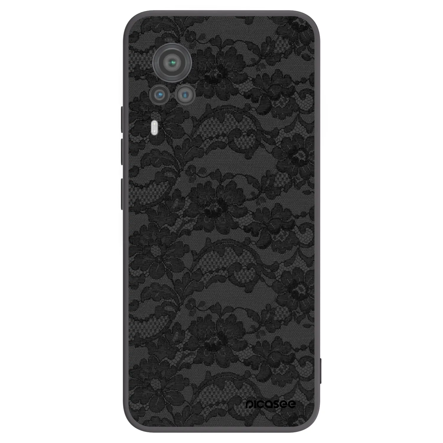 Picasee fekete szilikon tok az alábbi mobiltelefonokra Vivo X60 Pro 5G - Dark Elegance