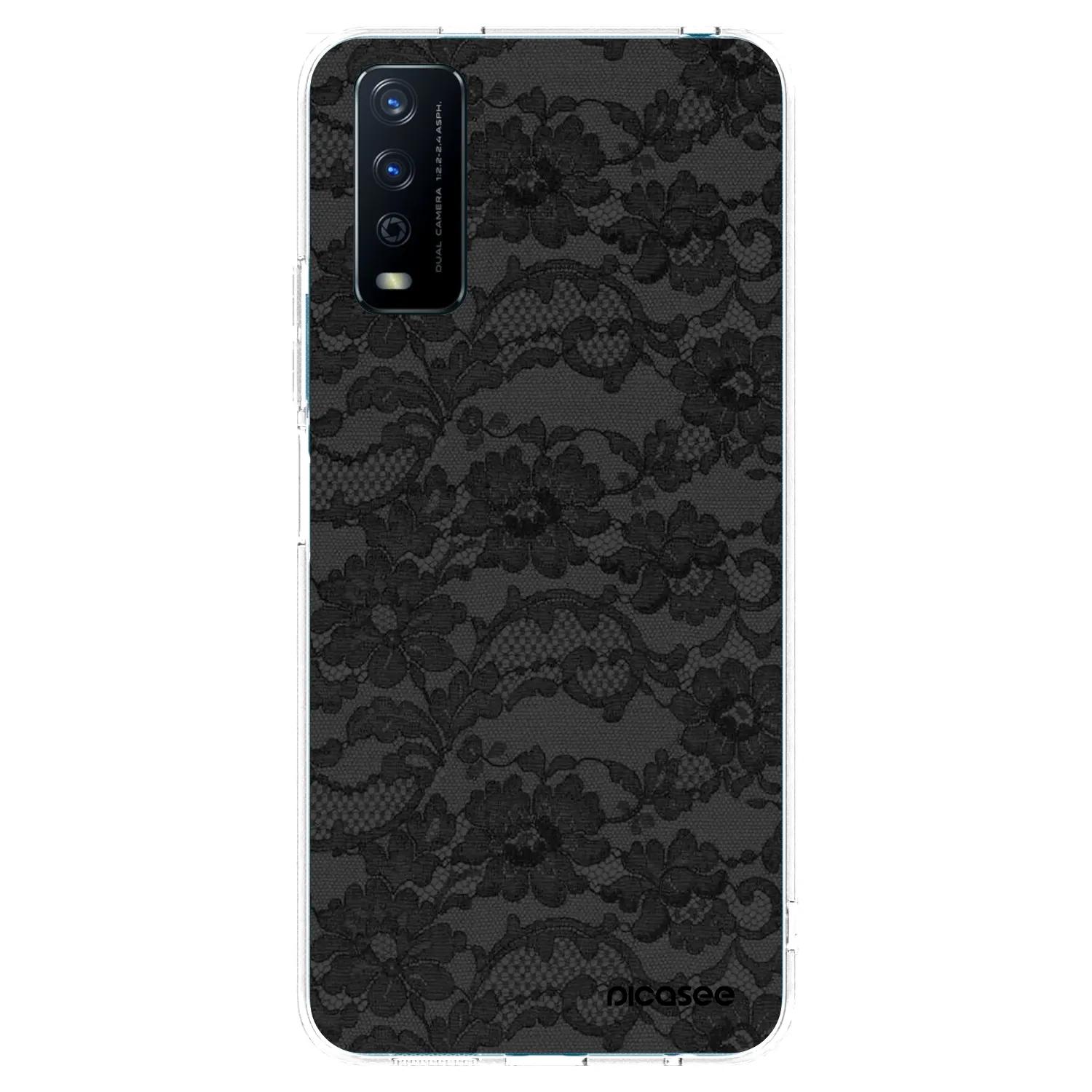 Picasee átlátszó szilikon tok az alábbi mobiltelefonokra Vivo Y11s - Dark Elegance