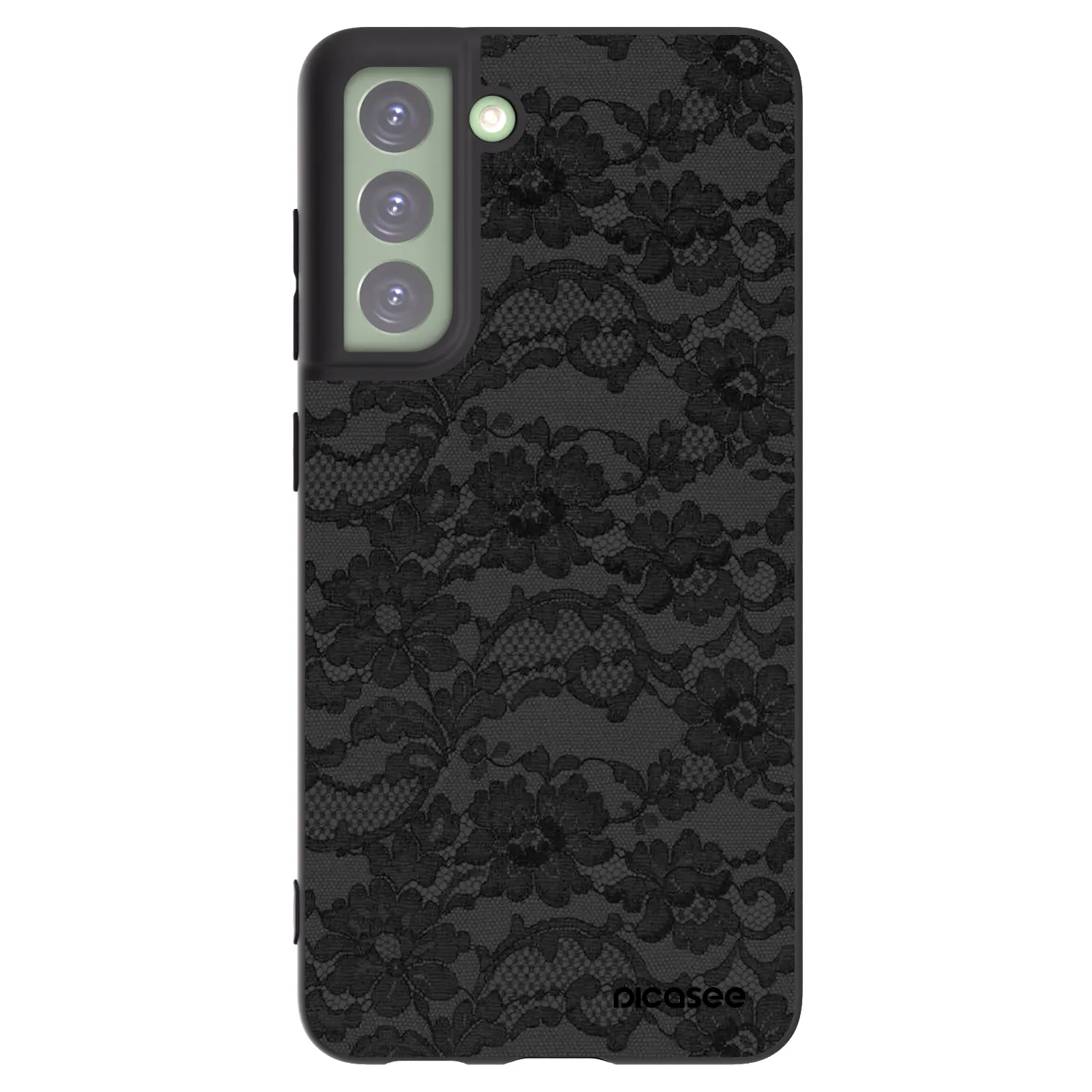 Picasee fekete szilikon tok az alábbi mobiltelefonokra Samsung Galaxy S21 FE 5G - Dark Elegance