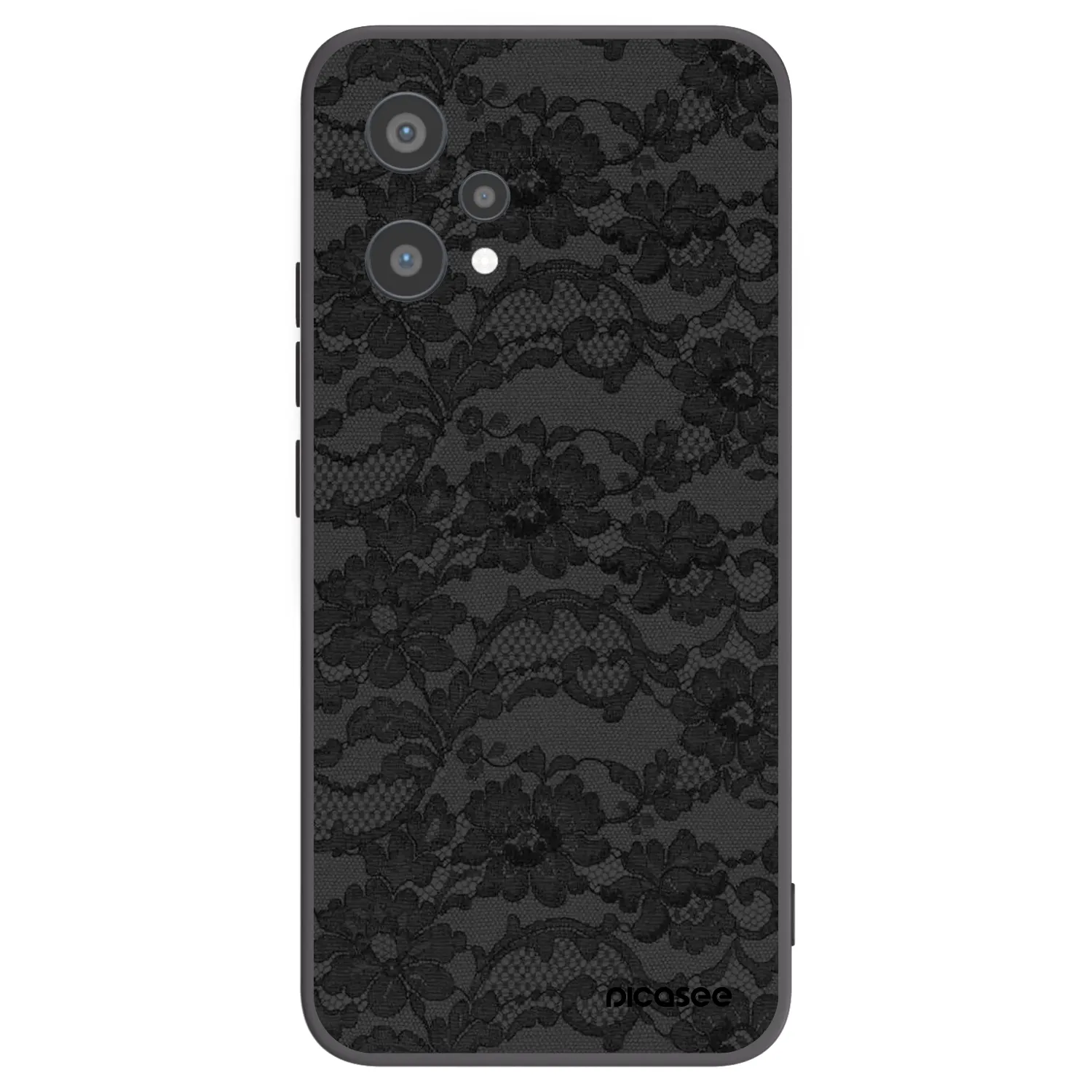 Picasee fekete szilikon tok az alábbi mobiltelefonokra Realme 9 Pro 5G - Dark Elegance