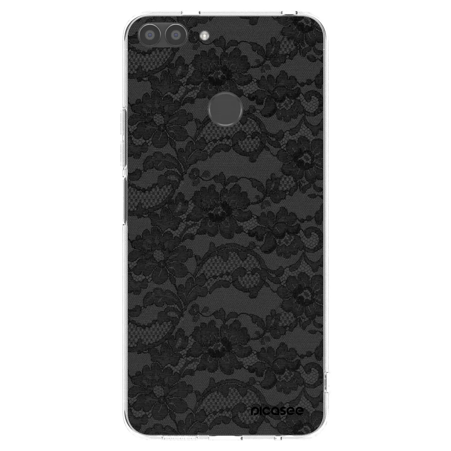 Picasee átlátszó szilikon tok az alábbi mobiltelefonokra Huawei P Smart - Dark Elegance