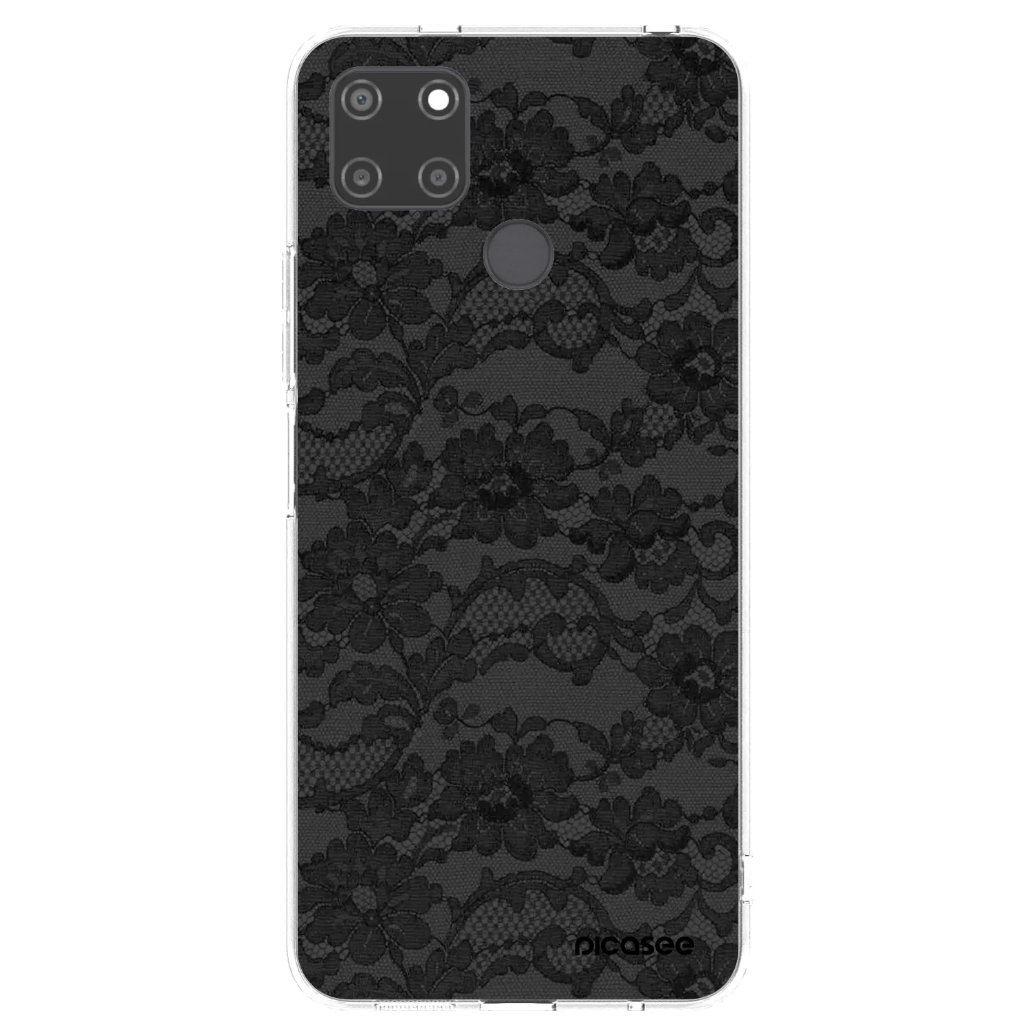 Picasee átlátszó szilikon tok az alábbi mobiltelefonokra Realme C21Y - Dark Elegance