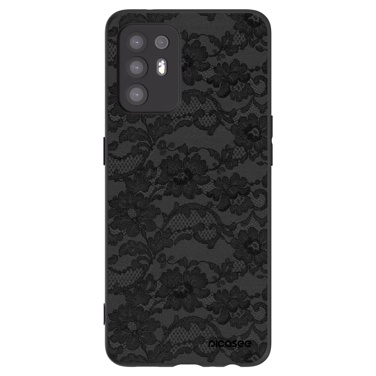 Picasee fekete szilikon tok az alábbi mobiltelefonokra OPPO A94 5G - Dark Elegance
